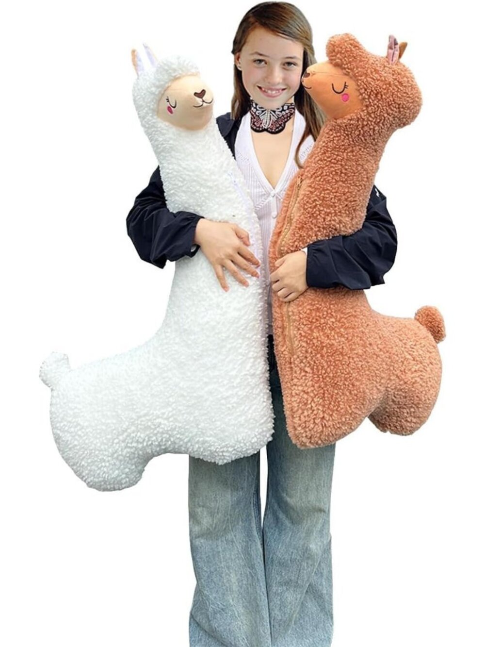 Cozy 39" Llama Plush Pillow | Soft Alpaca Stuffed Animal | Great Gift Idea